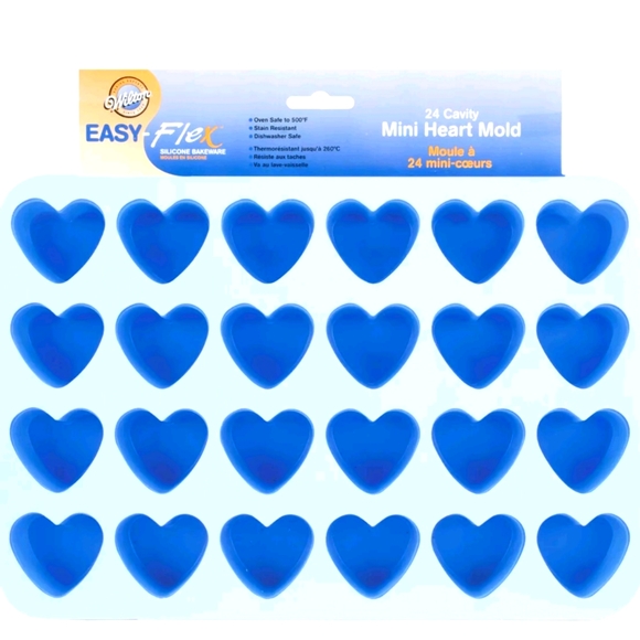 Wilton Other - 🆕 Wilton Easy Flex Silicone Mini Heart 💙Mold NWT